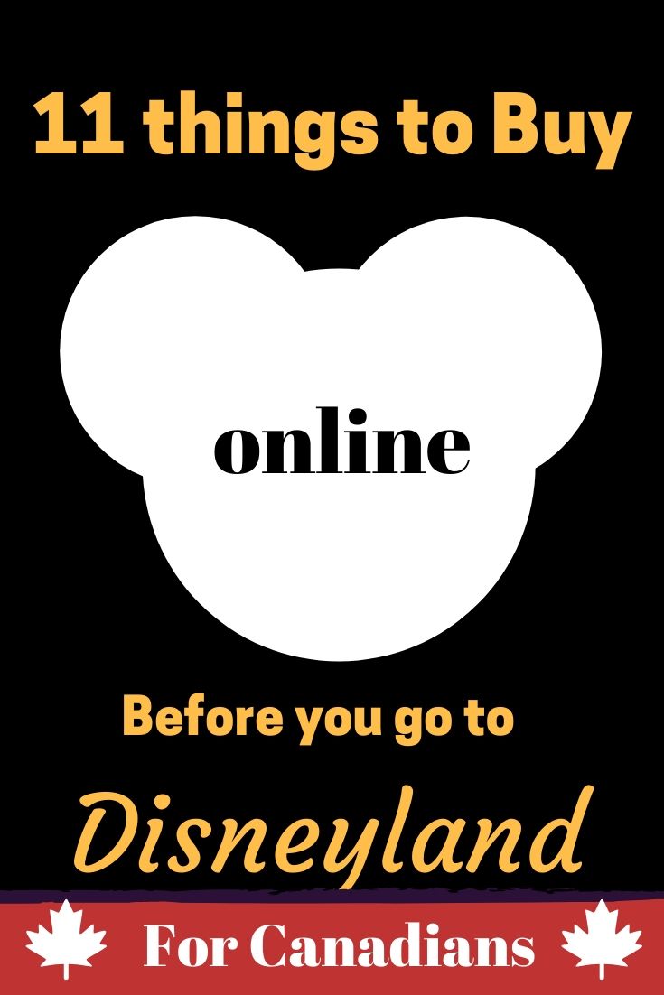 Online Shopping Before You Go To Disneyland for Canadians