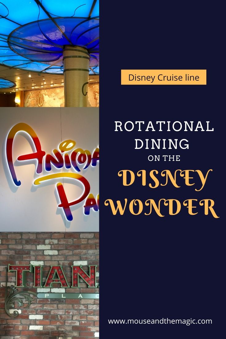 Disney Wonder Rotational Dining Explained
